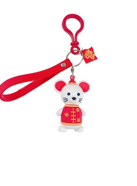钥匙扣牛奶瓶钥匙链书包包挂件
