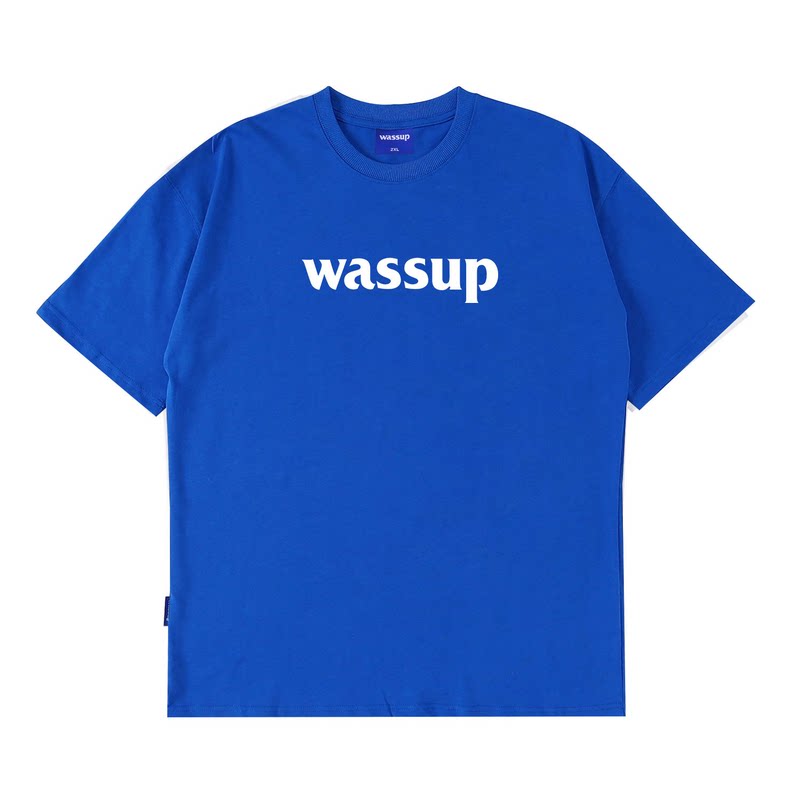 WASSUP国潮字母Logo印花短袖T恤