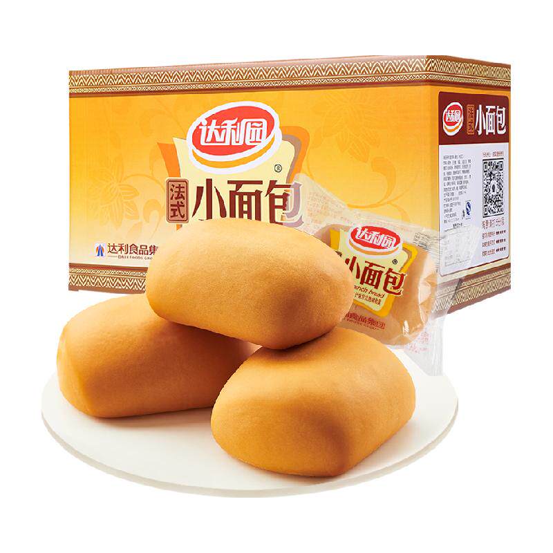 达利园糕点法式小面包1.5kg*1箱面包手撕零食宅家代餐零食