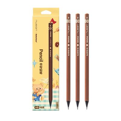 得力正品黄油小熊卡通黑木铅笔