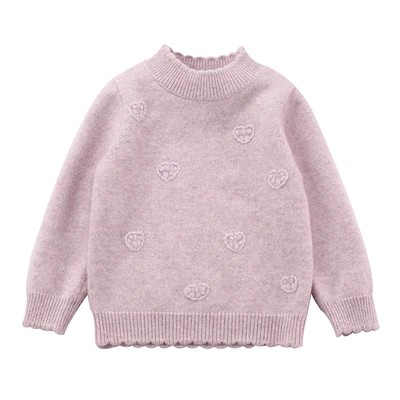 韩版秋冬女童山羊绒儿童羊绒衫