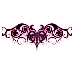 私密腰部魅魔腹部纹身贴纯欲羞耻后腰爱心图腾防水情侣性感可洗