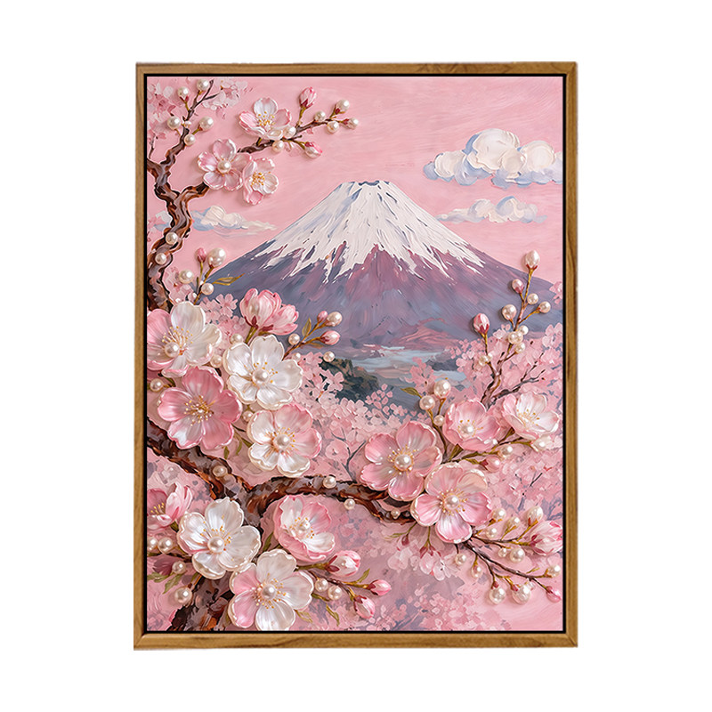 樱花富士山珍珠画DIY材料包