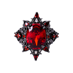 lovebuff深渊之铭秦彻周边戒指拍卖会戒指同人周边红锆石生日礼物