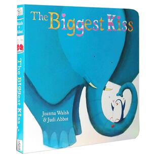 送音频英文原版绘本The biggest kiss温馨亲情友情情商培养名家撕不烂纸板书英语启蒙低幼早教故事书父母亲节可搭counting kisses