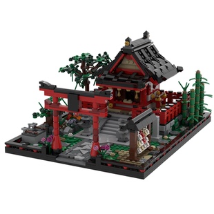 SETbricks积木小神社日本神庙街景高砖零件MOC拼装益智玩具礼物