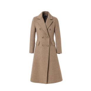 乔万尼大衣商场新款流行修身大气毛呢大衣女秋冬毛呢外套中长款
