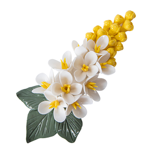 陶瓷桂花线香插家用客厅书房手工日式香插茶道配件茶宠香道小摆件