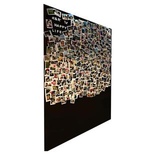 磁吸照片墙磁吸板白板小黑板墙贴墙面装饰上墙留言板冰箱贴性铁背景展示墙可软磁力板贴片拍立得定制展示板