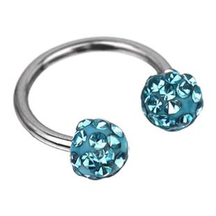 Shinma 千禧风 包膜满钻彩色微镶唇环鼻中隔环耳环甜美穿刺饰