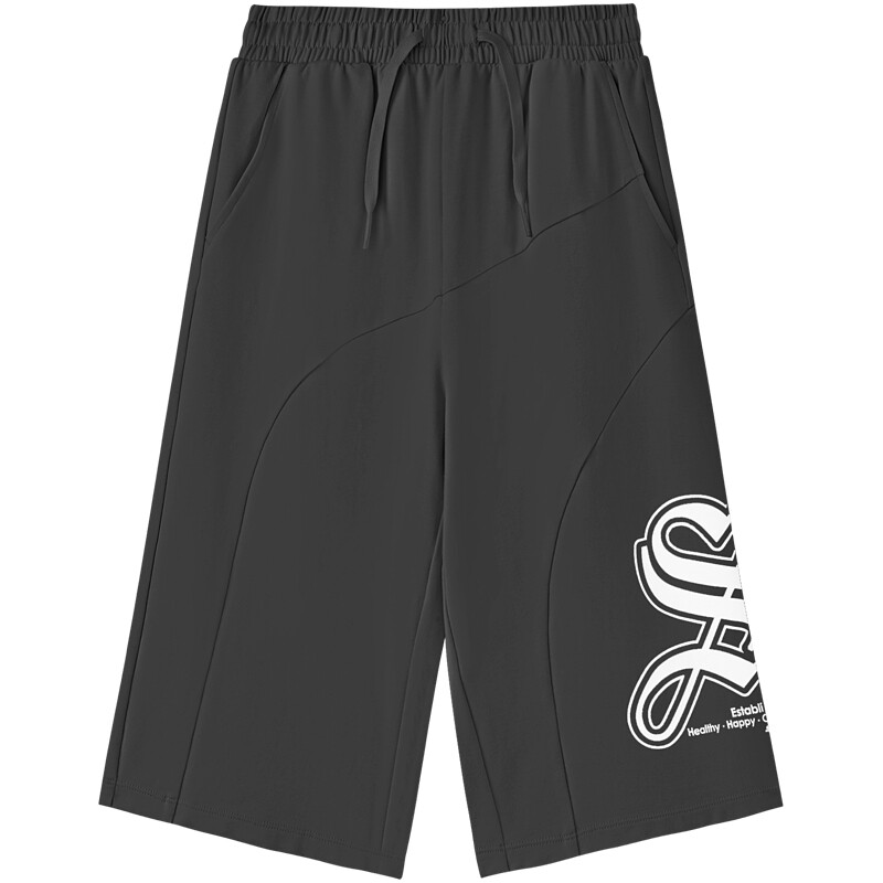 Skechers斯凯奇男女童夏季时尚新款七分裤儿童透气潮流运动中裤