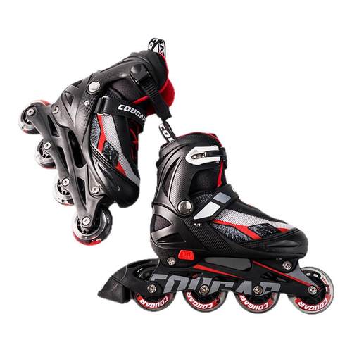 美洲狮儿童溜冰鞋轮滑鞋男童初学者专业学生滑冰鞋女童旱冰鞋成人