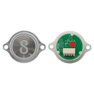 电梯按钮不锈钢圆形带耳按键开关 51071091H03 适用通力电梯配件