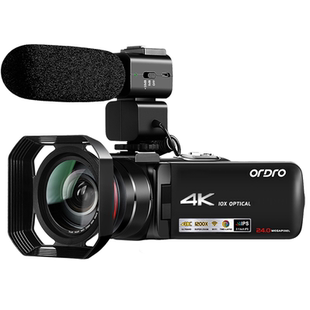 台湾欧达AC7数码摄像机4K高清1200倍优化变焦专业数字dv摄录一体
