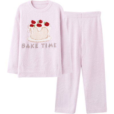 思莉太太半边绒可爱蛋糕家居服