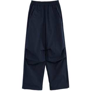 NNGZ山系户外女童春季伞兵裤宽松百搭儿童休闲裤童装直筒工装裤子