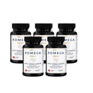 ROMEGA善智磷脂Omega-3神经营养素挪威鱼籽油60粒*5瓶