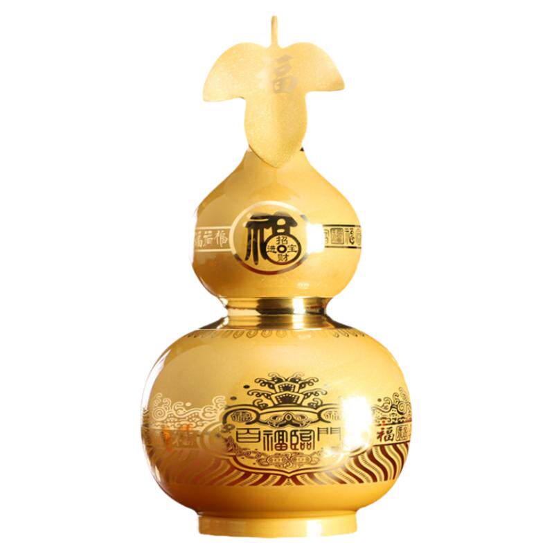 葫芦摆件有叶纯铜开盖大号风水物