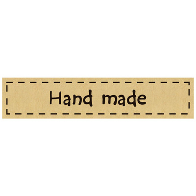 handmadewith不干胶Thankyou标签