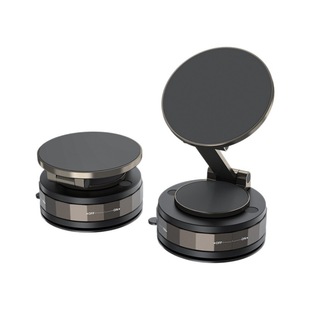 车载手机支架真空吸附2025新款汽车用屏幕吸盘手机磁吸导航支撑架360度旋转折叠中控台出风口多功能支架座