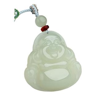 玉说和田玉晴水佛公吊坠女款弥勒佛玉坠大肚笑佛玉石项链玉器挂件