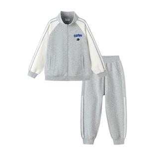 巴拉巴拉男童运动套装儿童长袖外套小童运动服2026春装新款童装女