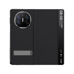 适用华为matex6手机壳新款真皮x5典藏版智能视窗保护套磁吸翻盖XT非凡大师镜头全包防摔x3中轴铰链支架高端男