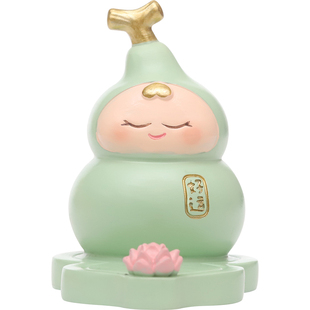 好运小福禄手机支架创意葫芦造型办公室桌面装饰摆件可爱生日礼物