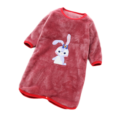 睡袍睡衣双面法兰绒加厚保暖