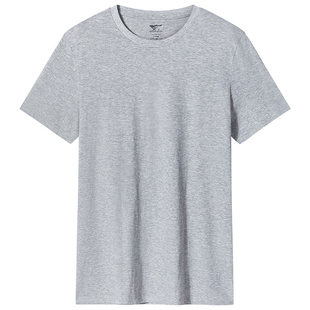 七匹狼男士纯棉短袖t恤内衣圆领白色背心内搭打底老头衫男款汗衫