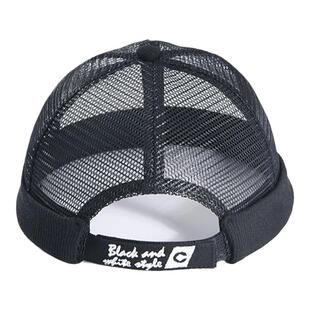 夏季瓜皮帽男薄款嘻哈夏天速干透气网眼无檐西瓜帽网红雅痞地主帽