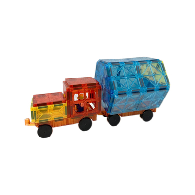 彩窗磁力片摩天轮磁力小车补充装小车玩具小汽车兼容7.5厘米强磁