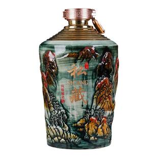 酒坛酒罐空瓶五斤十斤装景德镇高档陶瓷千里江山图包装全套酒瓶子