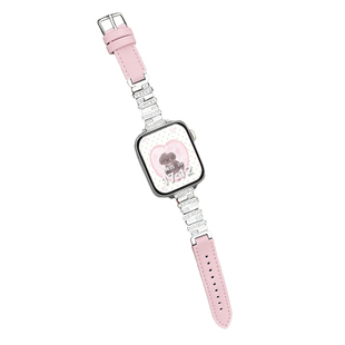 适用vivowatchgt2表带金属拼皮新款女表iqoo watch gt手表带高级感vivo手表watch5智能运动表链时尚夏天