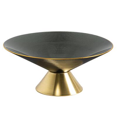 2023新款客厅茶几轻奢玻璃水果盘