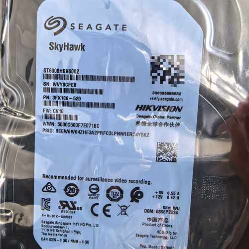希捷6T监控硬盘 SkyHawk ST6000HKVS002—议价