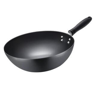 苏泊尔铁锅无涂层家用炒菜锅防粘传统老式精铁炒锅煤气燃气灶专用