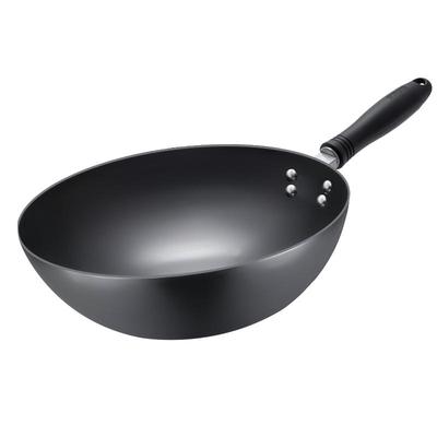 苏泊尔铁锅无涂层家用炒菜锅防粘传统老式精铁炒锅煤气燃气灶专用