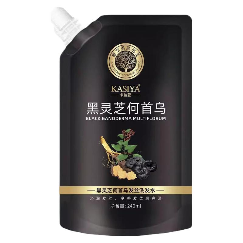 卡丝亚何首乌黑灵芝草本洗发水