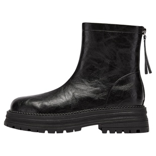 达芙妮厚底马丁靴女2025新款秋季英伦风短靴子女款复古切尔西单靴