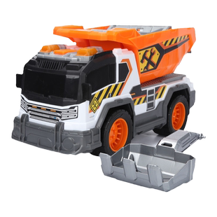 DICKIETOYS声光惯性滑行仿真模型自卸卡车沙滩玩具儿童男孩玩具车