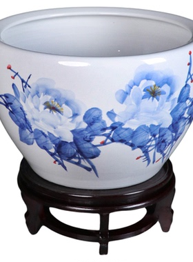 景德镇陶瓷手绘青花瓷摆件