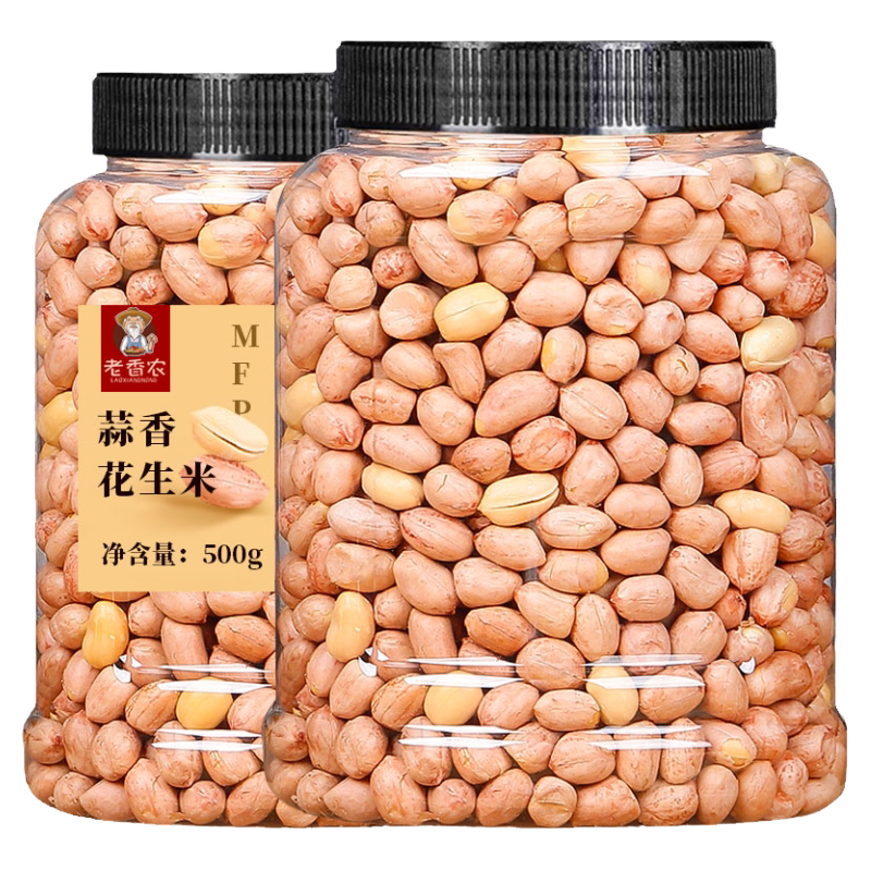 老香农蒜香花生米酥脆可口下酒菜