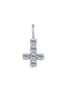 Mr.Bling洗澡可戴纯银十字架吊坠