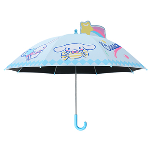 防晒伞网红可爱雨伞正版三丽鸥长柄造型学生高颜值卡通抗风直杆伞