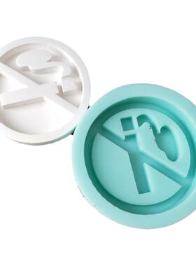 硅胶模具台式禁烟手工制作指示牌