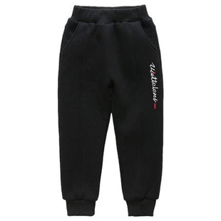 童装男童加绒裤子秋冬装一体绒2025新款洋气中大儿童运动长裤加厚