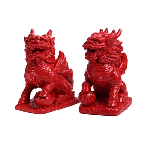 天然朱砂麒麟摆件招财镇宅工艺品