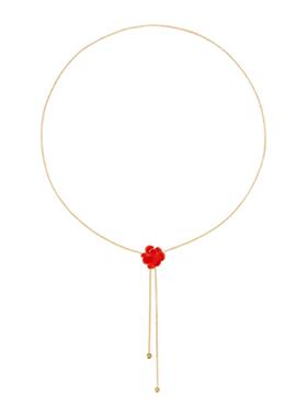 daarteuis达弥山茶花吊坠项链