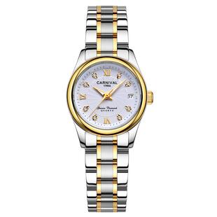 2024新款嘉年华女士手表轻奢机械表时尚潮流防水品牌小巧精致女表